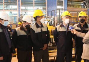 رکورد تولید ورق سازه های فولاد در ذوب آهن اصفهان شکسته شد
