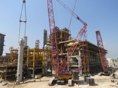 آخرین تجهیزات سنگین پروژه متانول آپادانا خلیج فارس نصب شد