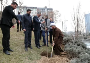 کاشت نهال درخت به مناسبت روز درختکاری توسط مدیران و کارکنان هلدینگ صباانرژی